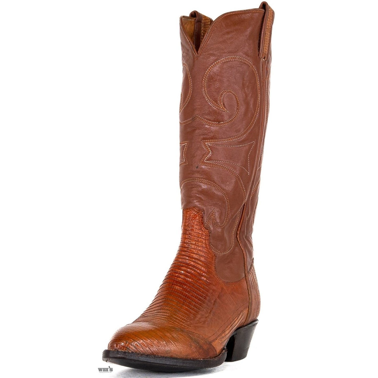 Panhandle Slim Men's Cowboy Boots 13" Exotic Lizard Cowboy Heel R Toe 1V58