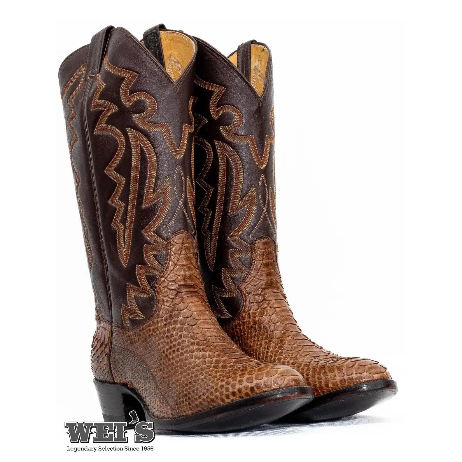 Panhandle Slim Men's Cowboy Boots 13" Exotic Python R-Toe 25354 - Panhandle Slim Boots