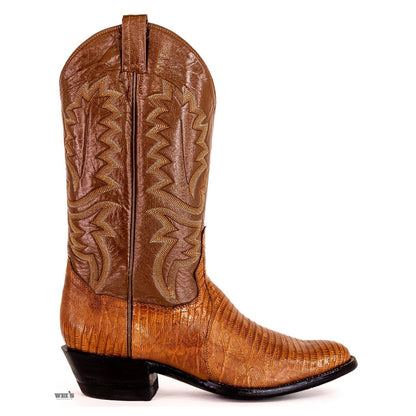 Panhandle Slim Men's Cowboy Boots 14" Exotic Lizard Cowboy Heel R Toe 7-LIZARD 45714