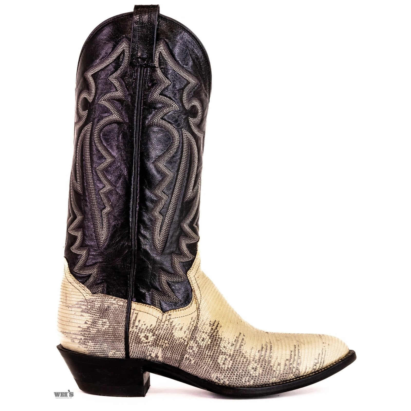 Panhandle Slim Men's Cowboy Boots 14" Exotic Lizard Cowboy Heel R Toe 9-LIZARD 35679