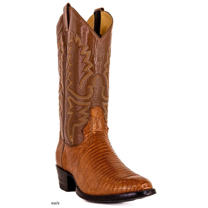 Panhandle Slim Men's Cowboy Boots 14" Exotic Lizard Cowboy Heel R Toe 7-LIZARD 45714
