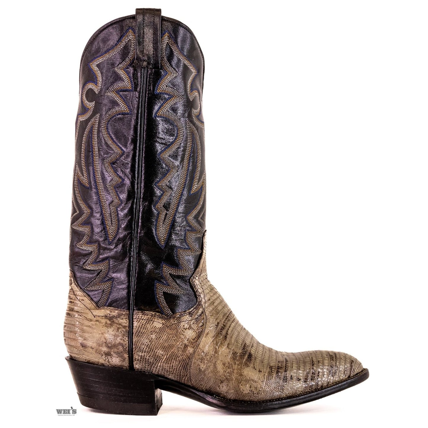 Panhandle Slim Men's Cowboy Boots 14" Exotic Lizard Cowboy Heel J Toe 10-LIZARD 25678