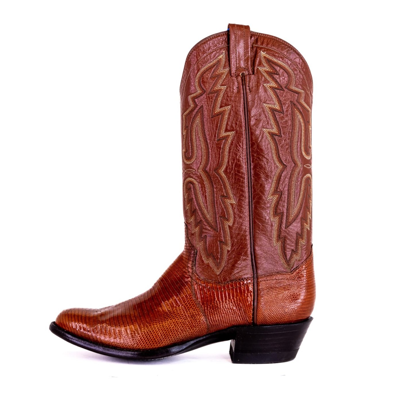 Panhandle Slim Men's Cowboy Boots 14" Exotic Lizard Cowboy Heel R Toe 6-LIZARD 45735