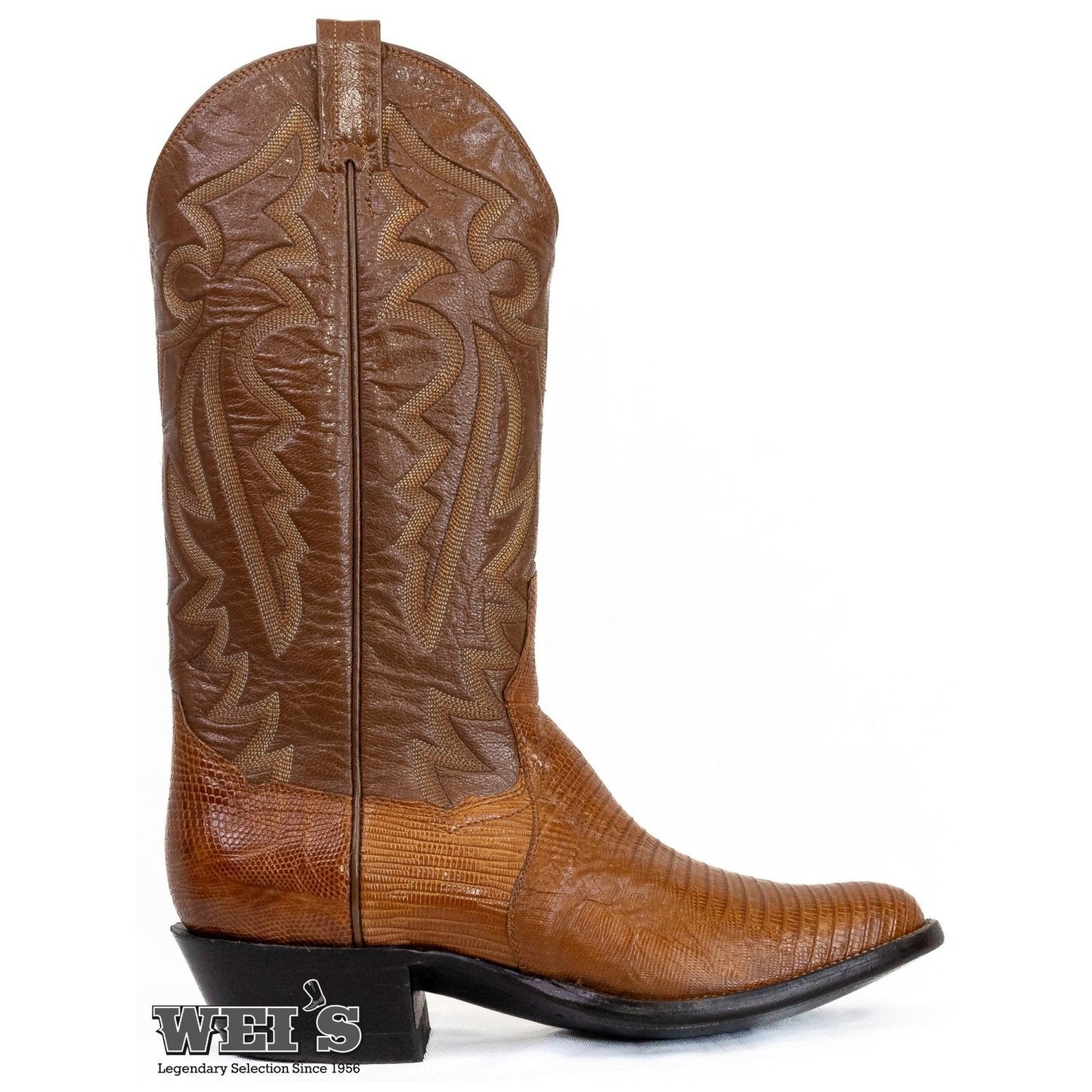 Panhandle Slim Men's Cowboy Boots 14" Exotic Lizard Nut 5-LIZARD 25654