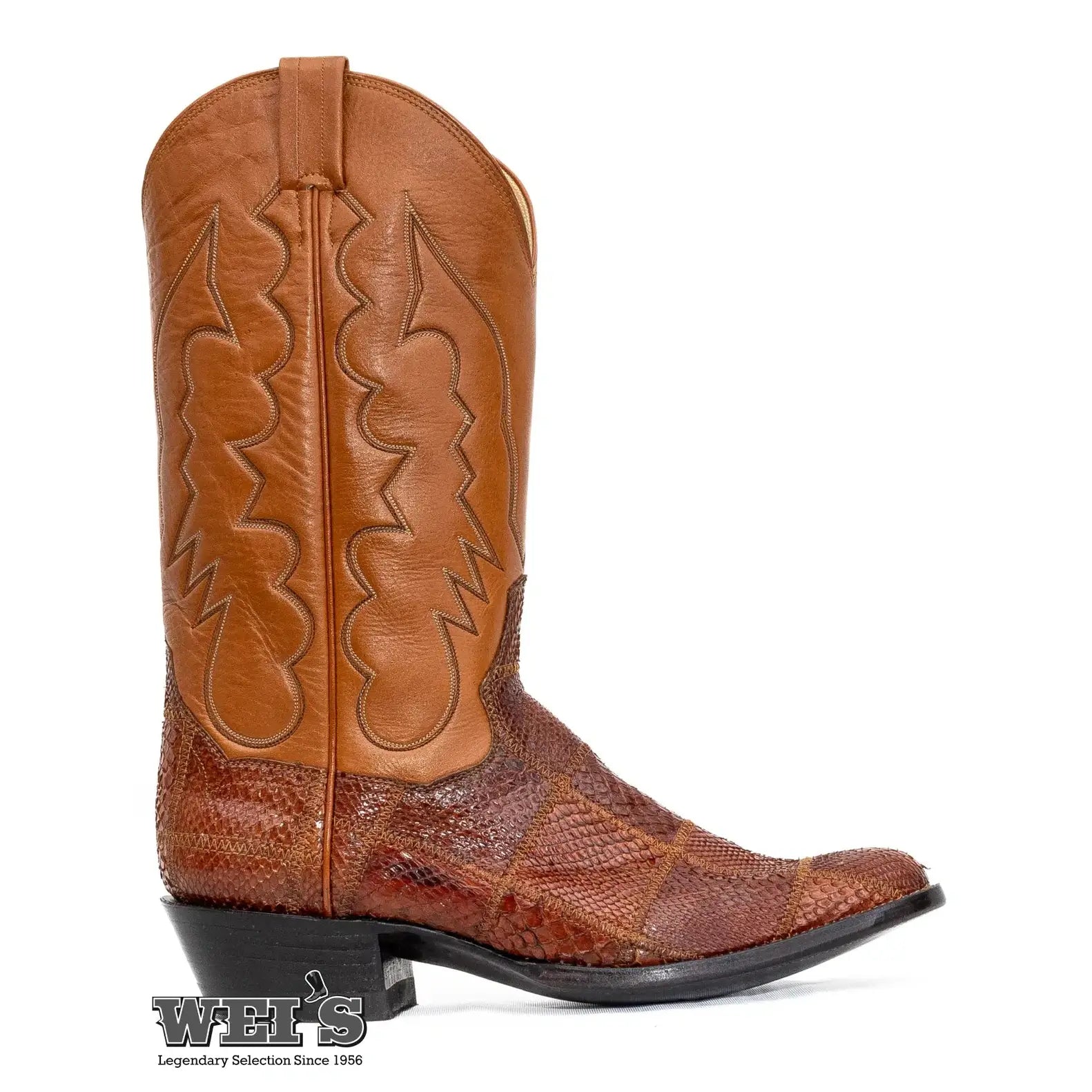 Panhandle Slim Men s Cowboy Boots 14 Exotic Python Cowboy Heel R Toe Wei s Western Wear