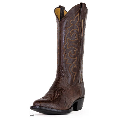 Panhandle Slim Men's Cowboy Boots 14" Exotic Shark Tobacco 3-SHARK 21943