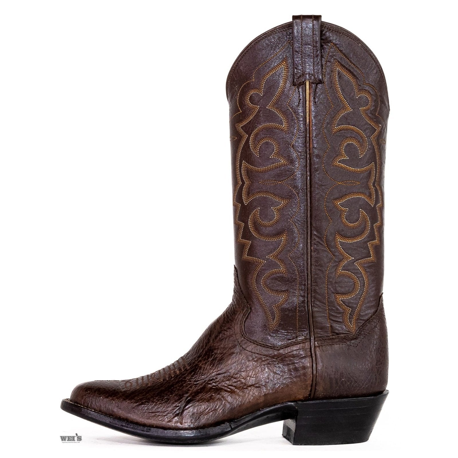 Panhandle Slim Men's Cowboy Boots 14" Exotic Shark Tobacco 3-SHARK 21943