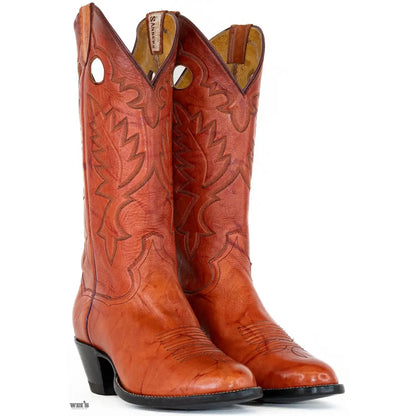 Panhandle Slim Men's Cowboy Boots 14" Yip Cowboy Heel R Toe Chili 22156