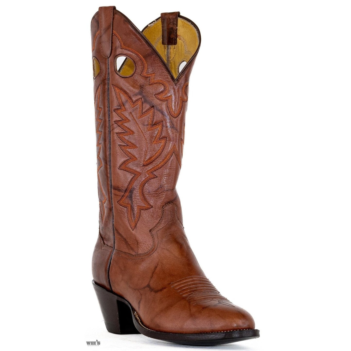 Panhandle Slim Men's Cowboy Boots 14" Yip Cowboy Heel R Toe Brown 22100A