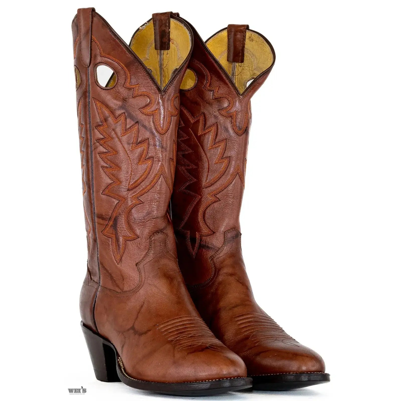 Panhandle Slim Men's Cowboy Boots 14" Yip Cowboy Heel R Toe Brown 22100A