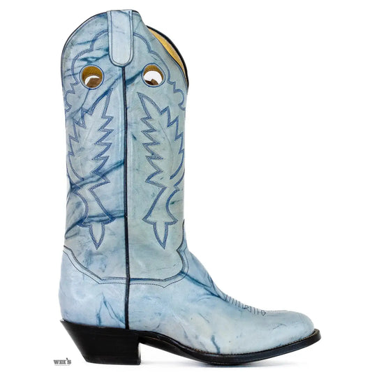 Panhandle Slim Men's Cowboy Boots 14" Yip Cowboy Heel R Toe Denim 22154