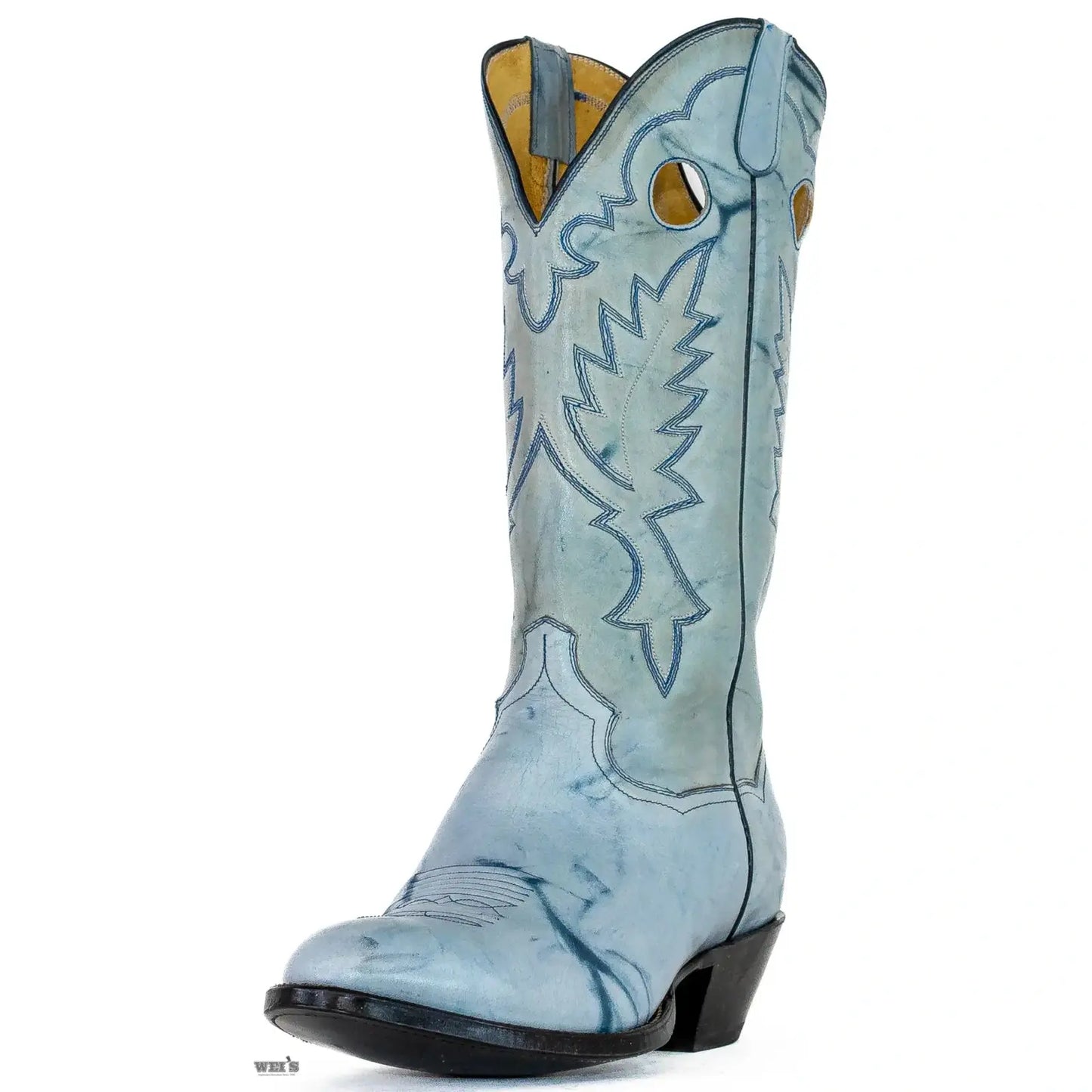 Panhandle Slim Men's Cowboy Boots 14" Yip Cowboy Heel R Toe Denim 32154