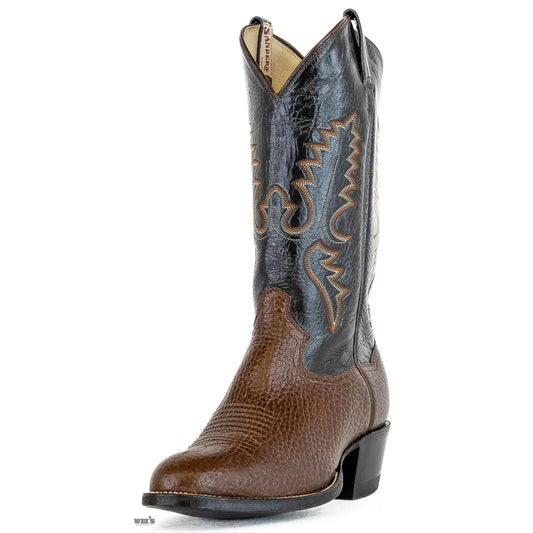 Panhandle Slim/Sanders Men's Cowboy Boots 13" Bullhide Chocolate Cowboy Heel R Toe 31416