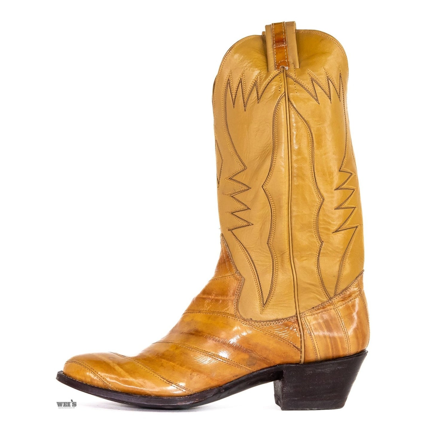 Panhandle Slim/Sanders Men's Cowboy Boots 14" Exotic Eel 1-EEL