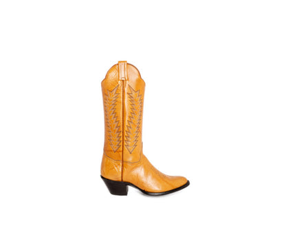 Panhandle Slim Women's Cowgirl Boots 13" Yip Cowhide Cowboy Heel R Toe W22135 - Panhandle Slim