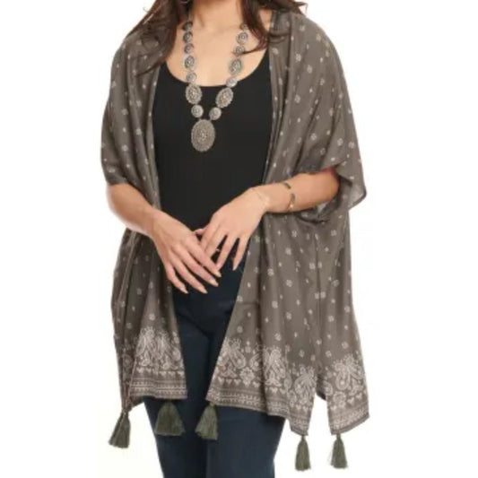 Panhandle Slim Women’s Kimono Bandana Border WLWT27ROTH - Panhandle