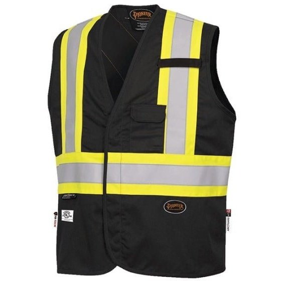 Pioneer Safety Unisex Work FR 88/12 Hi Visibility Vest V2540070 - Pioneer Safety Wear