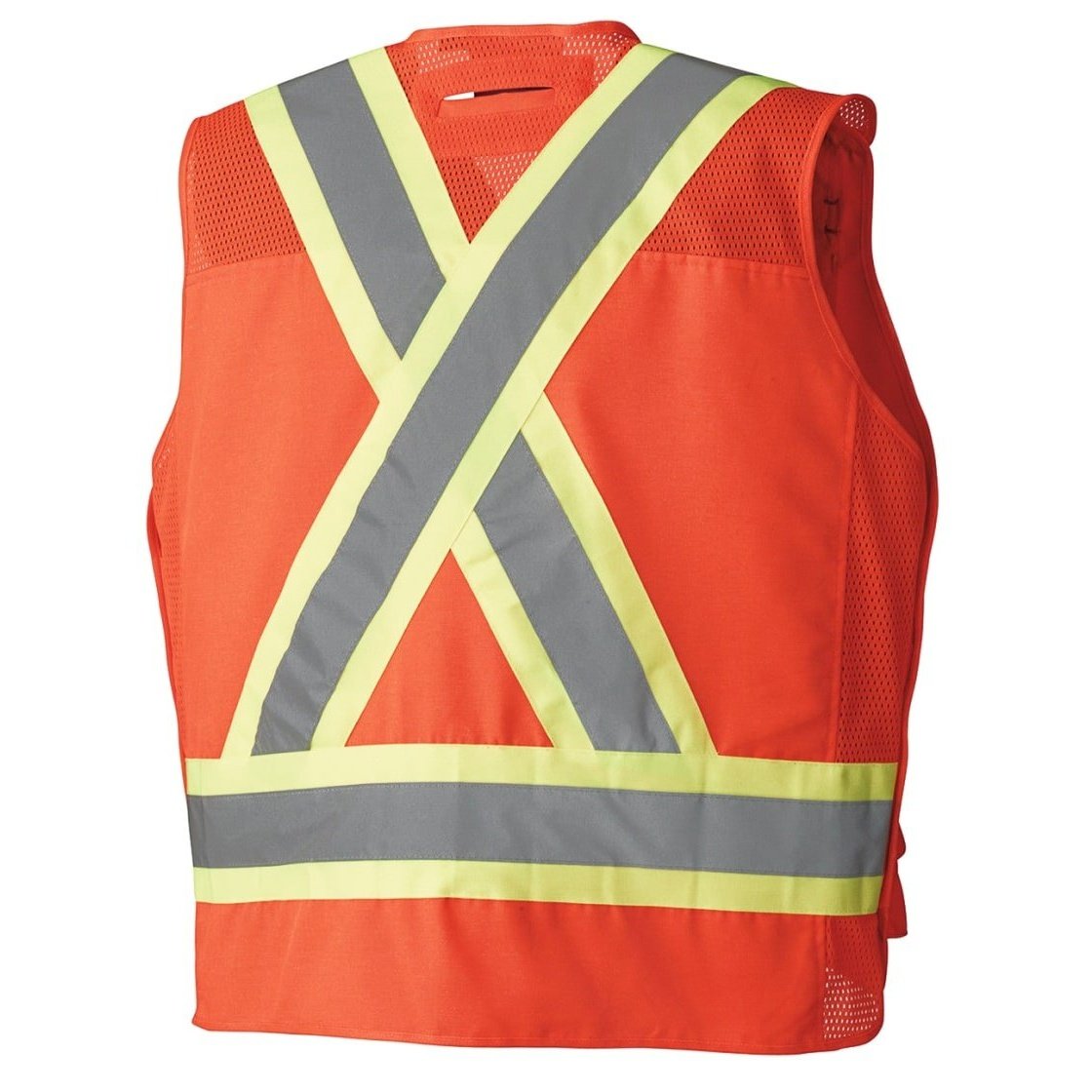 Pioneer Unisex Surveyor Vest Hi Vis Tear-Away Drop Shoulder 6694 - Pioneer Safety Wear