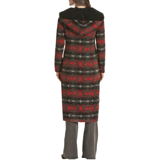 Powder River Outfitters Women's Coat Aztec Wool Jaquard PRWO92R0FX