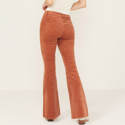 Rock And Roll Women's High Rise Corduroy Flare Jeans