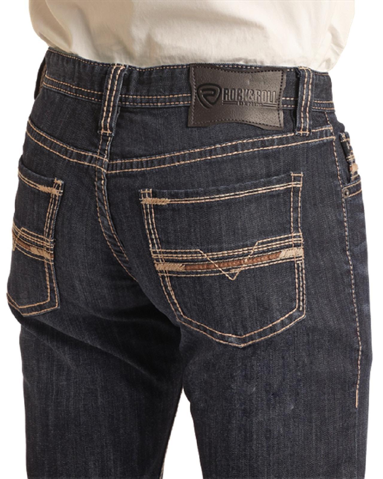 Rock & Roll Men's Revolver Slim Straight Jean BM1RD03669 - Rock & Roll