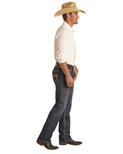 Rock & Roll Men's Revolver Slim Straight Jean BM1RD03669
