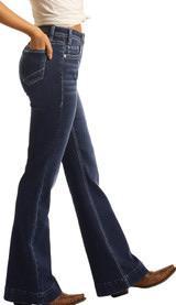 Rock & Roll Women's High Rise Extra Stretch Button Fly Trouser W8H4165