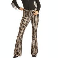 Rock & Roll Women's High Rise Extra Stretch Reversible Flare Jeans BW6PD02928