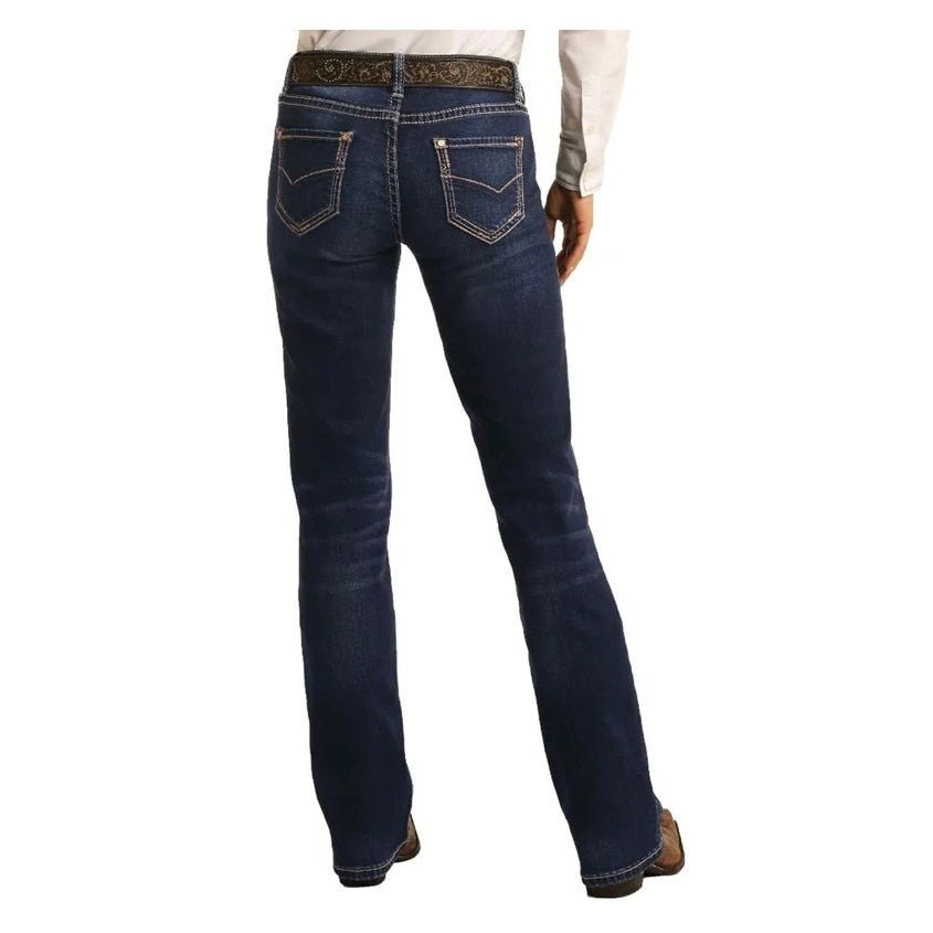 Rock & Roll Women’s Mid Rise Extra Stretch Bootcut Riding Jean W7_4166