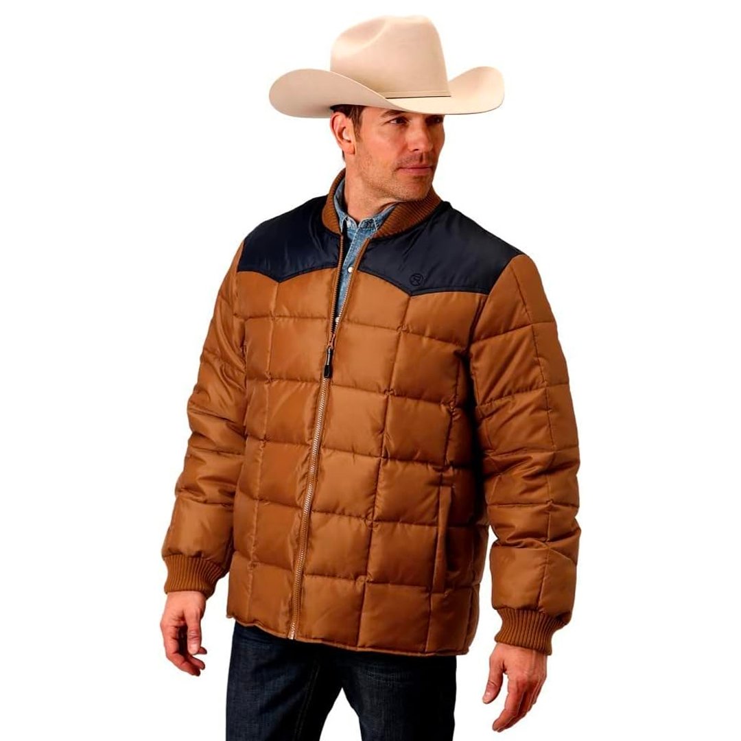 Roper Men's Brown Puffer Jacket Brown 03-097-0761-0532 M