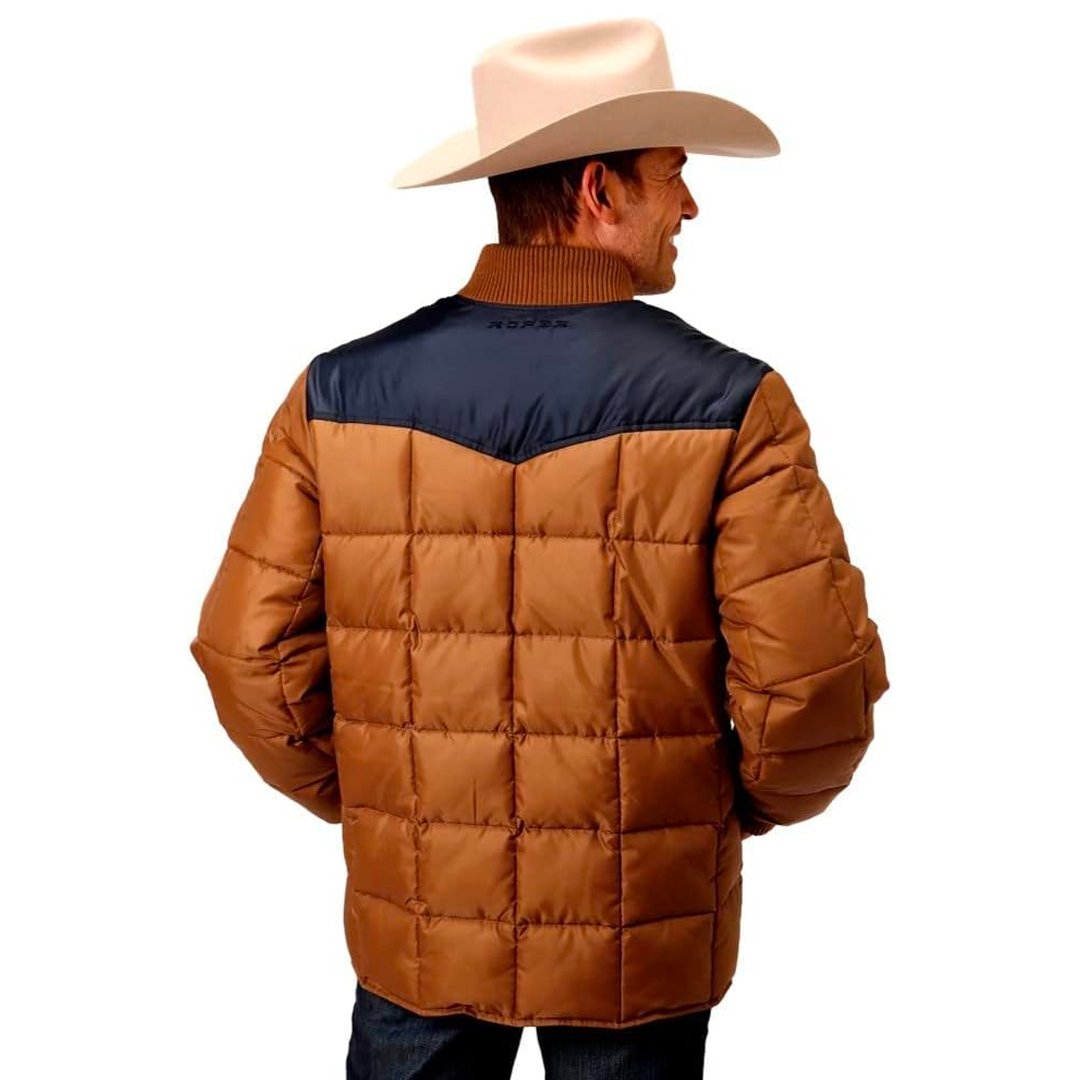 Roper Men's Brown Puffer Jacket Brown 03-097-0761-0532 M