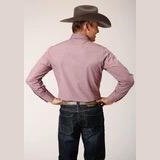 Roper Men's Crosshatch Squares Tone Long Sleeve 01-001-0172-0679 WI