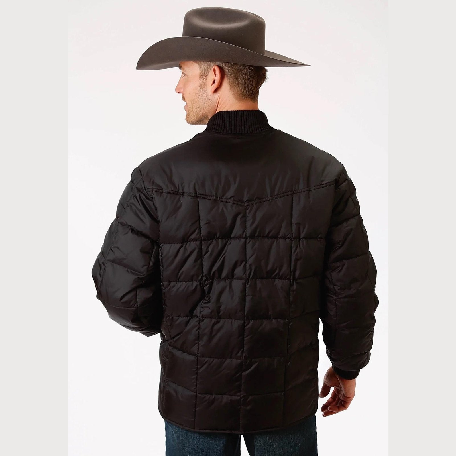 Roper Men's Poly Filled Jacket In Black 03-097-0761-0522