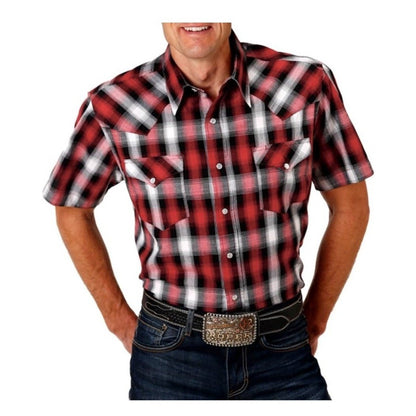 Roper Men’s Shirt Short Sleeve Western Snaps 03-002-0062-0280 - Roper