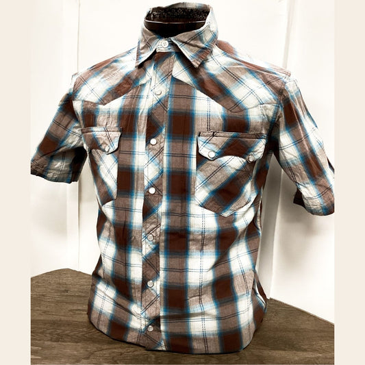 Roper Men’s Short Sleeve Snap Shirt 03-002-0062-4030 BR - Roper