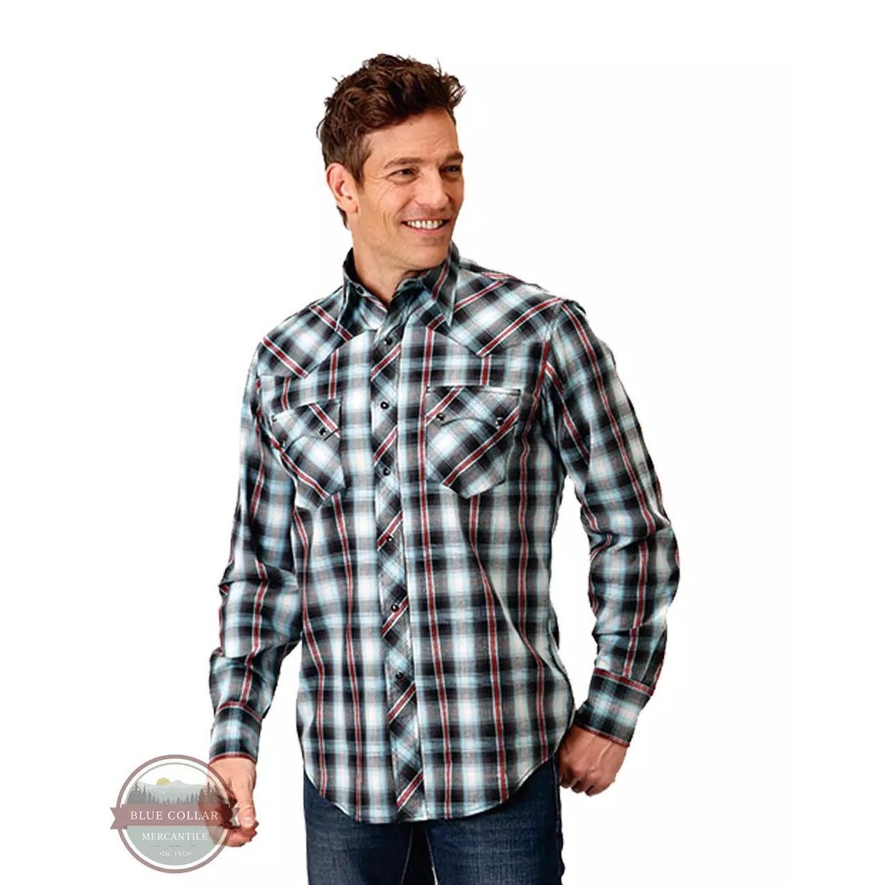 Roper Men's Western Snap Shirt In Dusk