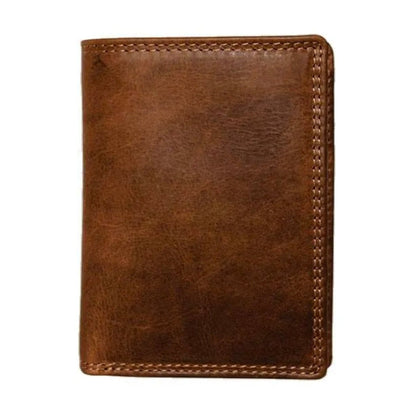 Rugged Earth Men’s Slim Leather Wallet Brown 990007