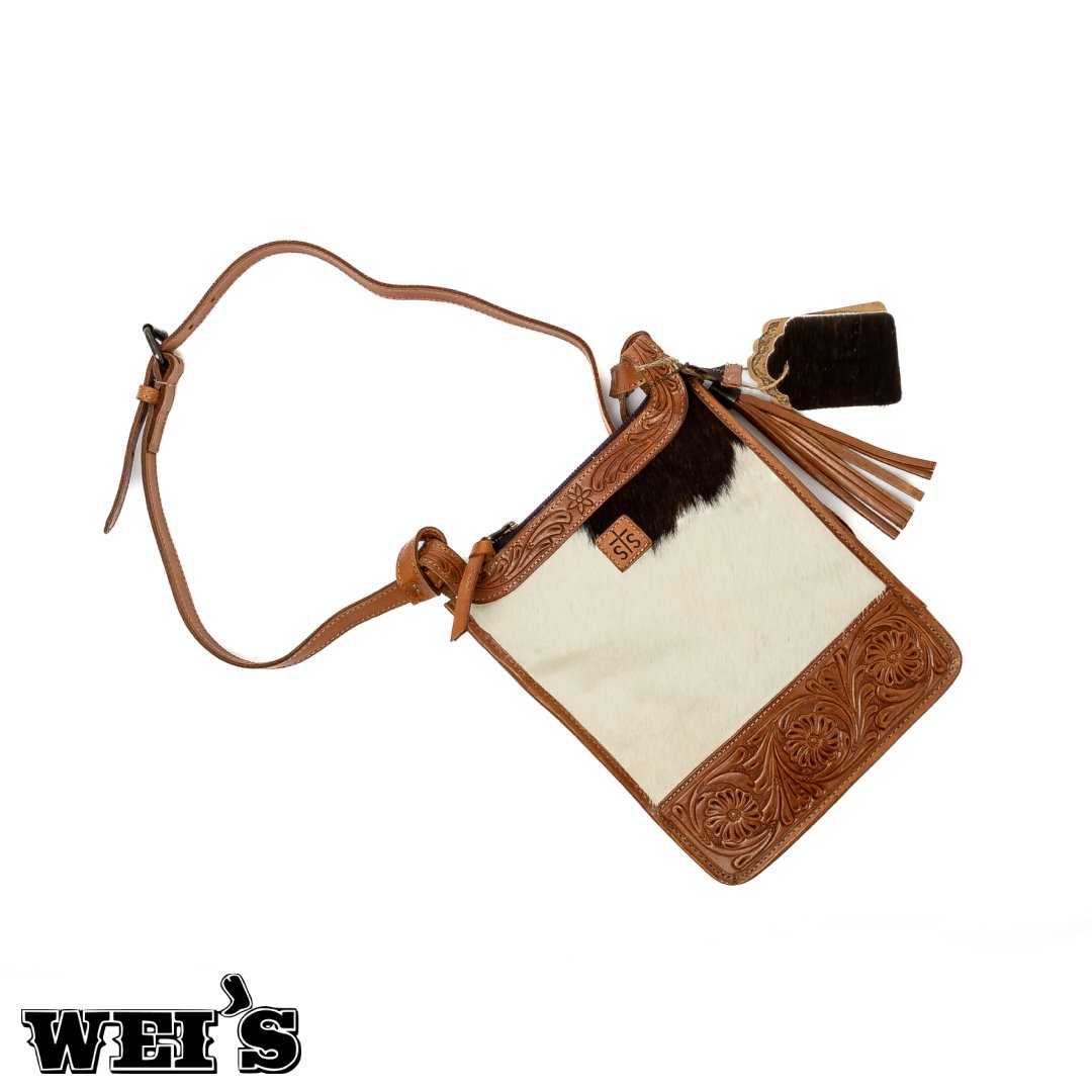 STS Ranchwear Yipee Kiyay Leather Crossbody STS38540