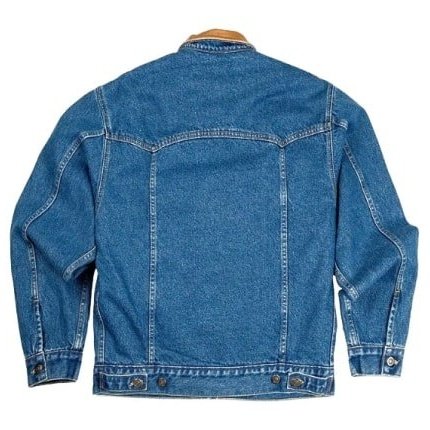 Schaefer Men's Jean Jacket Fleece Lined Leather Collar 583-IN - Schaefer Outfitter