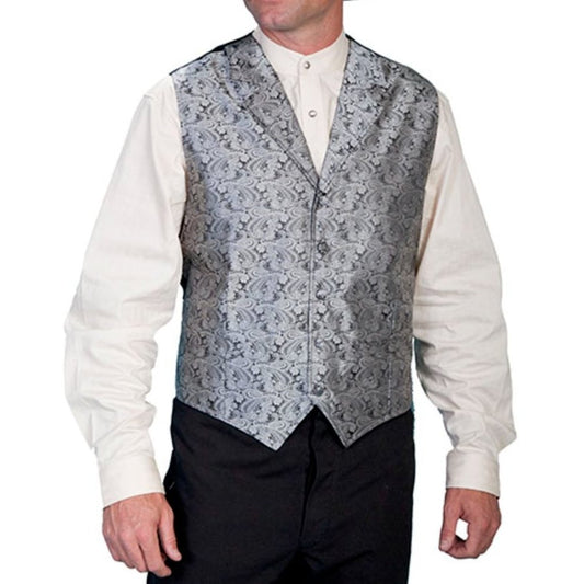 Scully Men's Vest Formal Wear Paisley RW093 - Scully