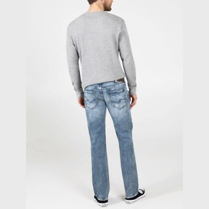 Silver Jeans Men’s Allan Low Waist Straight Leg M22231EPX288 - Silver