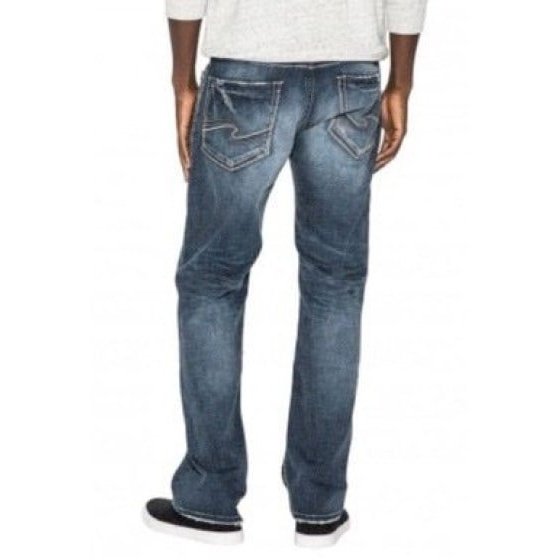 Silver Jeans Men's Zac Relaxed Fit Straight Leg M42408SDK344 Clearance