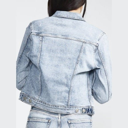 Silver Jeans Women’s Jacket Fitted Denim LJ0003EKC261 - Silver