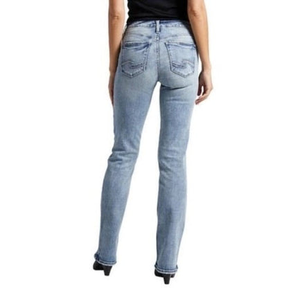 Silver Jeans Women's Suki Mid Rise Curvy Fit Boot Cut L93616SCV207 Distressed - Silver Jeans