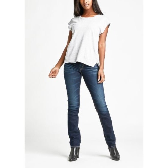 Silver Jeans Women’s Suki Mid Rise Straight Leg L93413SSX408 Indigo - Silver Jeans