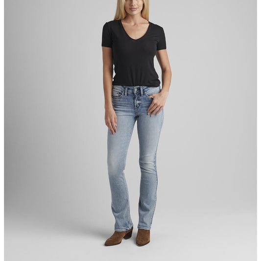 Silver Women’s Suki Curvy Fit Mid Rise Slim Boot