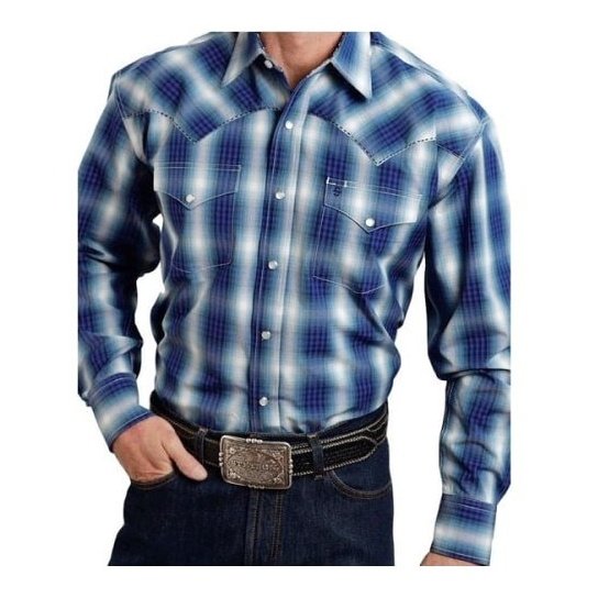 Stetson Men’s Snap Long Sleeve Shirt Small Sizes 11-001-0478-0719 - Stetson