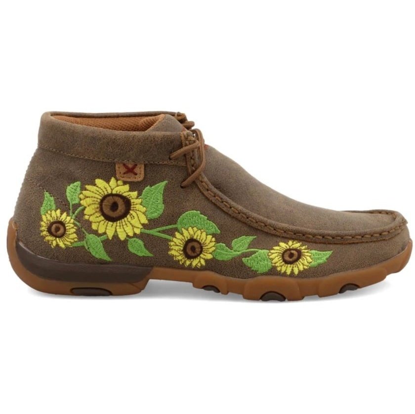 Twisted X Women’s Casual Shoes Bomber/sunflower Chukka Driving Moc WDM0128 - Twisted X