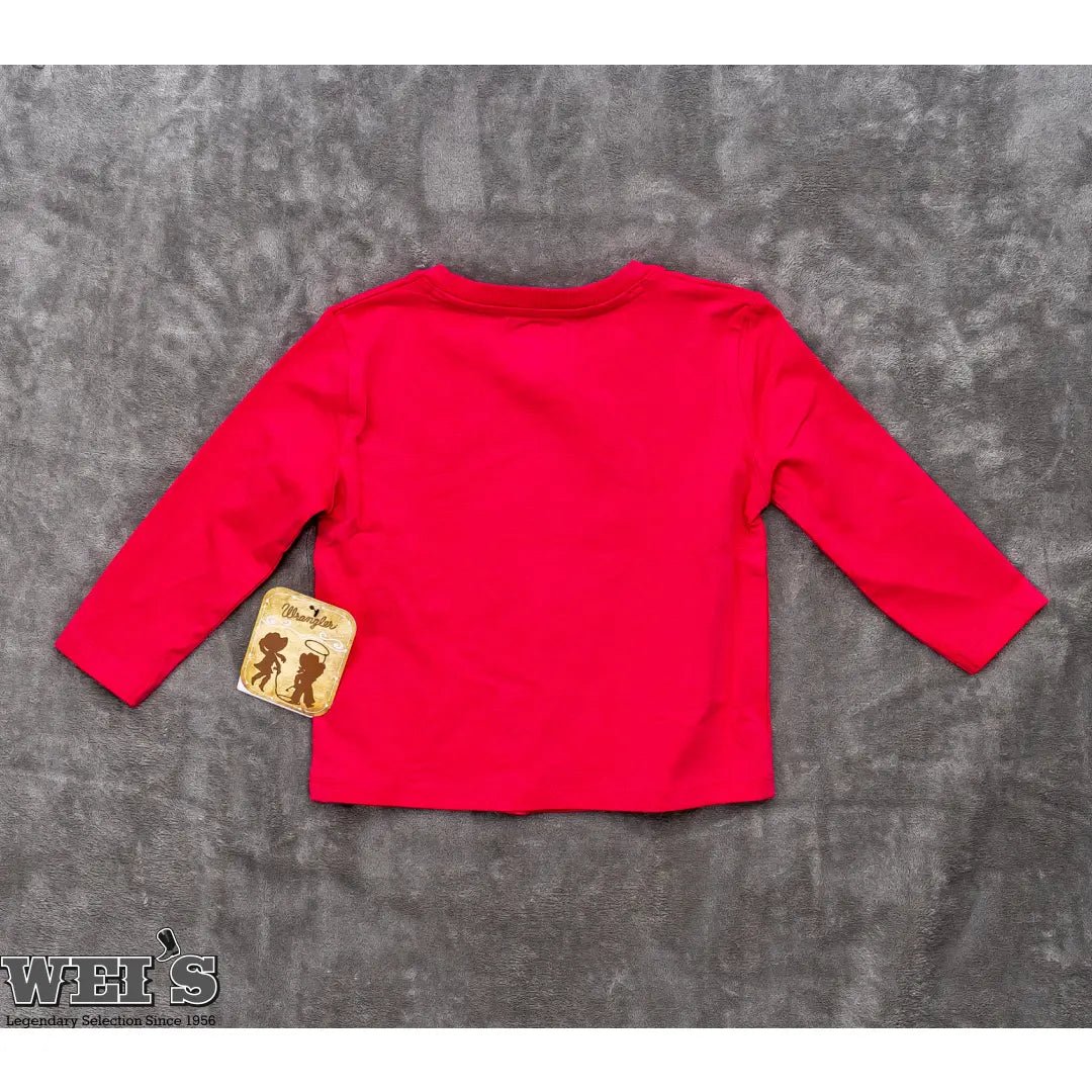 Wrangler Baby/ Toddler Buffalo Aztec Print Long Sleeve Shirt In Pink 112344421 - Wrangler