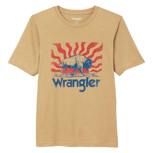 Wrangler Boy's Short Sleeved T-Shirts Regular Fit 112344162 - Wrangler